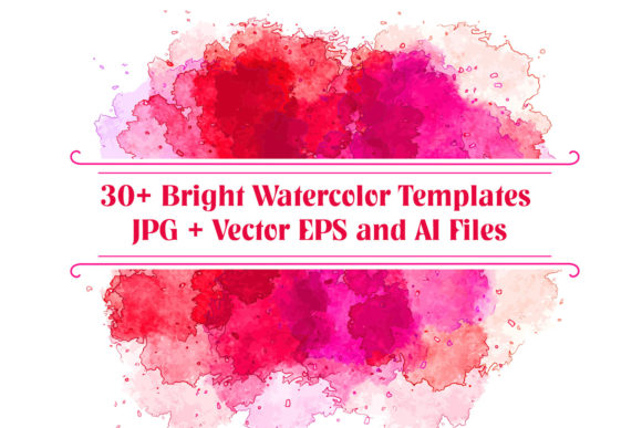 30 Vector Watercolor Templates: Perfect Illustrations