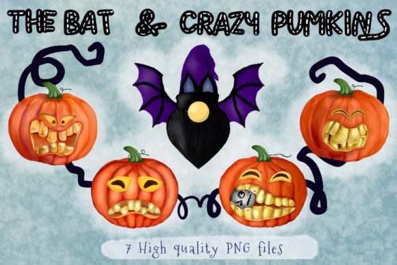 Halloween Pumpkin Watercolor Bundle: Fresh Illustrations