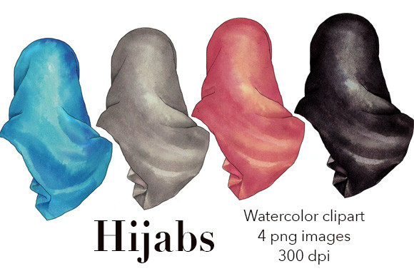 Hijab Watercolor PNG Clipart: A Designer's Review