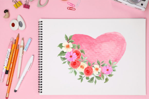 Review: Beautiful Watercolor Floral Frame Design