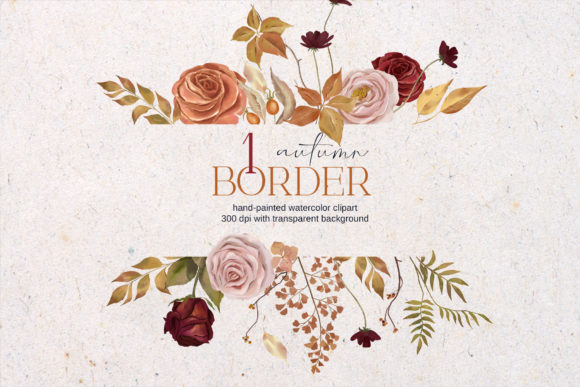 Review: Fall Border Clipart Watercolor Autumn for Stitchers