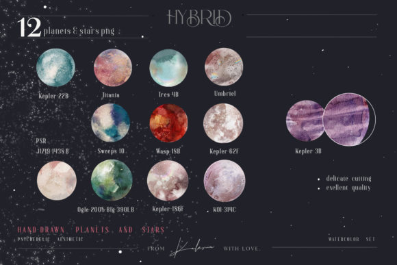 Space Watercolor Planets: Realistic Illustrations Review