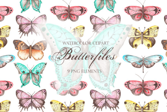 Watercolor Butterflies: Illustrations for Crafters