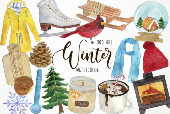 Watercolor Winter Clipart, Christmas: A Designer's Review